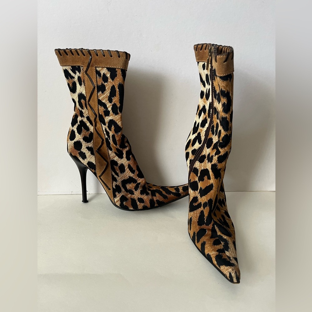 Casadei animal print ankle boots